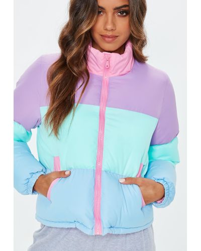 pastel puffer jacket