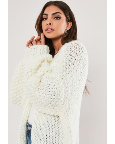 missguided hand knit cardigan