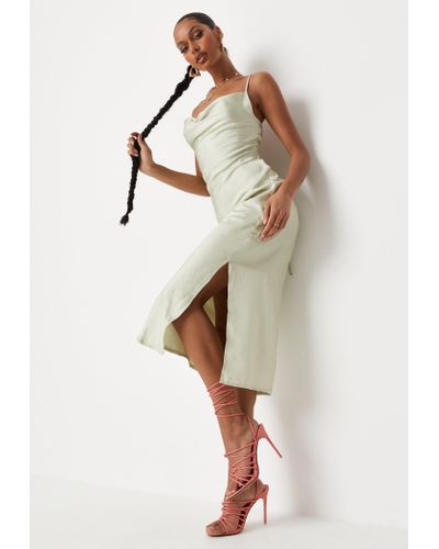 sage green cami dress
