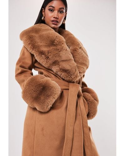 fur collar cuff coat