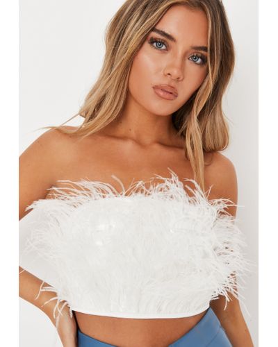 white feather corset