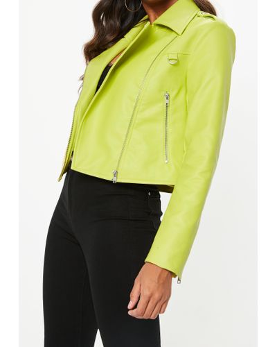 neon leather jacket