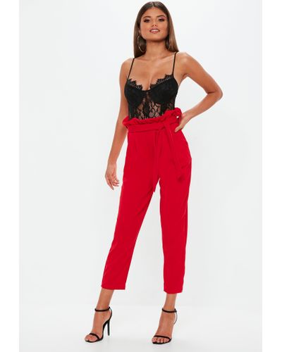 missguided paper bag joggers
