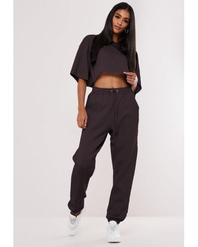 black oversized 90s joggers