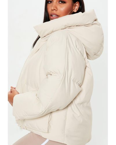 nude puffa coat