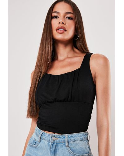 missguided black corset top