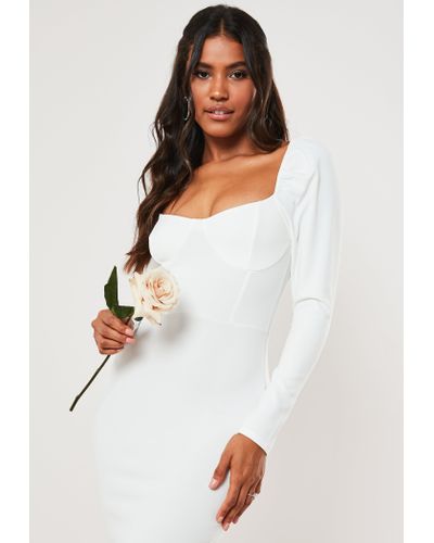long sleeve fishtail maxi dress
