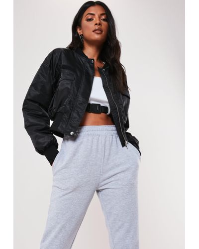 black bomber jacket missguided