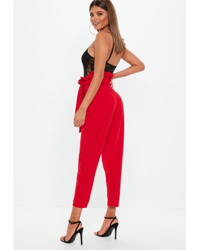 missguided paper bag joggers