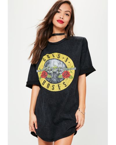 Missguided Guns N Roses T-shirt Dress ...