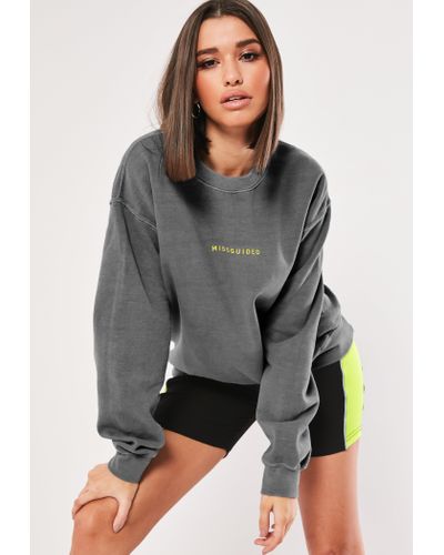 missguided washed sweatshirt