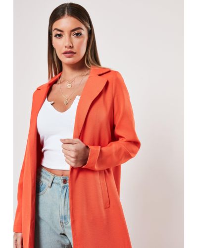 orange duster jacket