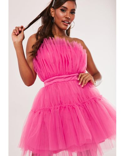 Missguided pink tulle dress Clearance
