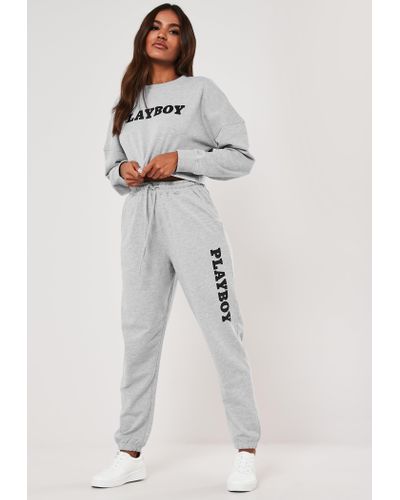 Missguided Synthetic X Grey Loungewear Joggers in Gray - Lyst