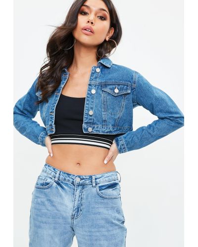 denim crop top jacket