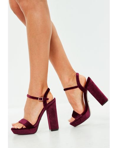 wine colored platform heels