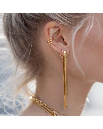 Missoma Gold Claw Lacuna Ear Cuff in Metallic - Lyst