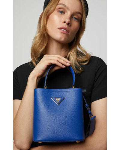 prada small double bucket bag