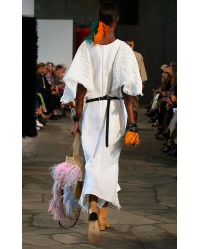 loewe feather earrings