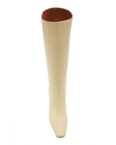 Neous Cynis Leather Knee Boots in Ivory (White) - Lyst