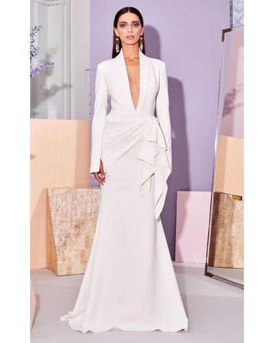 christian siriano white dress