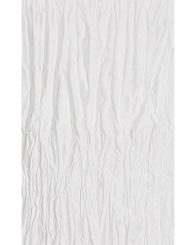 Totême Crinkled Silk Top in White | Lyst