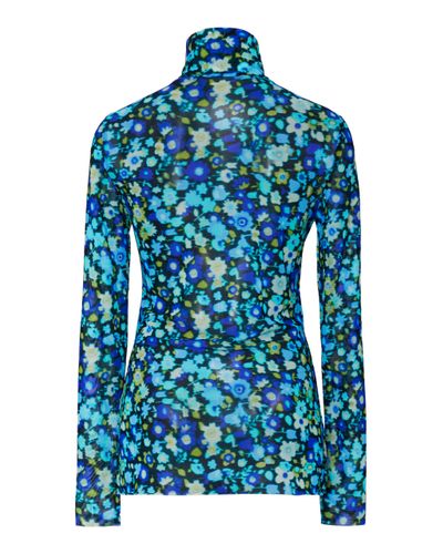ganni mesh turtleneck