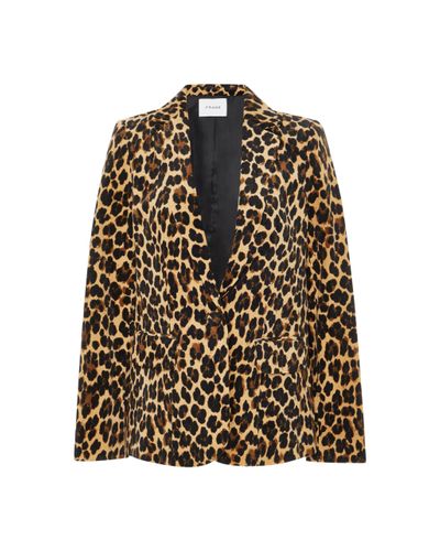 velvet leopard blazer