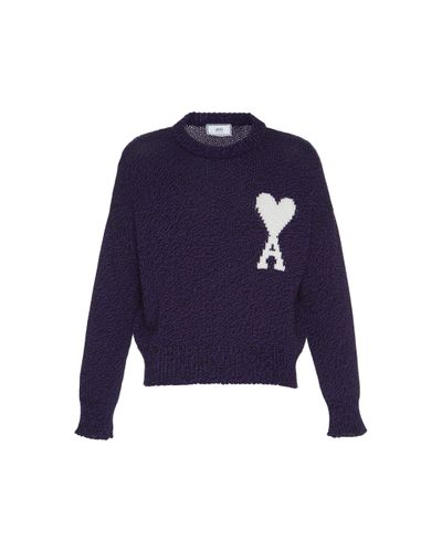 ami purple sweatshirt