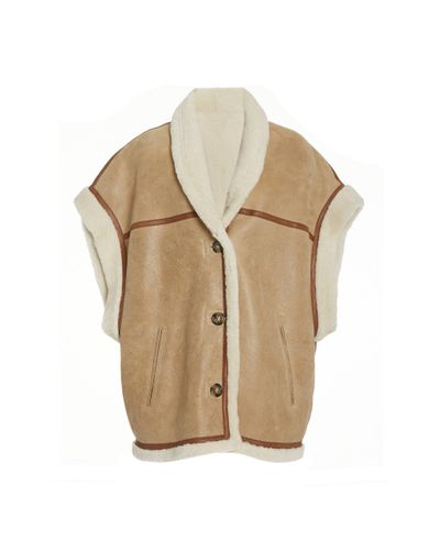 isabel marant shearling vest