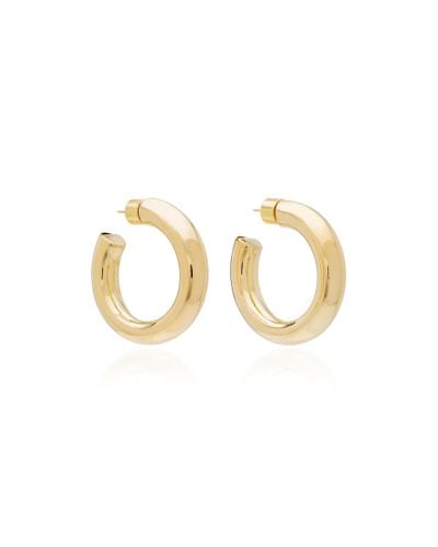 Jennifer Fisher Mini Jamma Silver-plated Brass Hoop Earrings in 