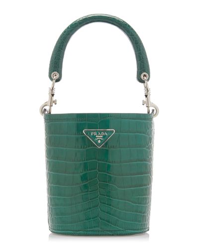 prada green crocodile bolsa