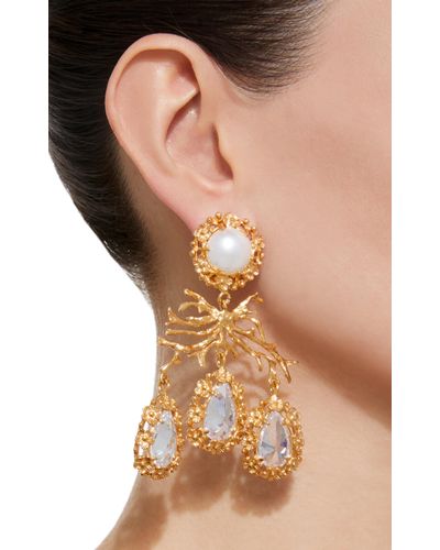 Christie Nicolaides Corallo Earrings in Gold (Metallic) - Lyst