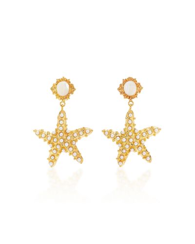 Christie Nicolaides Synthetic Sofia Moonstone Earrings in White | Lyst