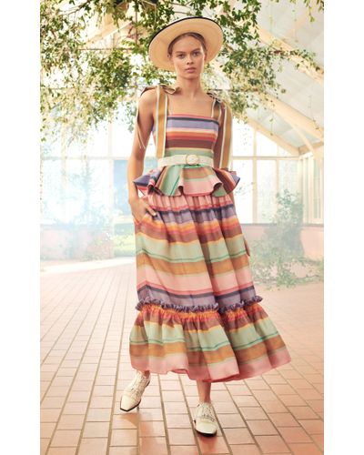 zimmermann striped skirt