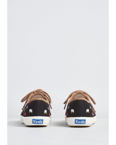 keds embroidered mesh sneakers