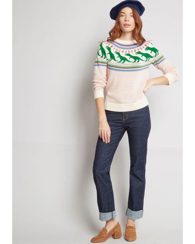 modcloth dinosaur sweater