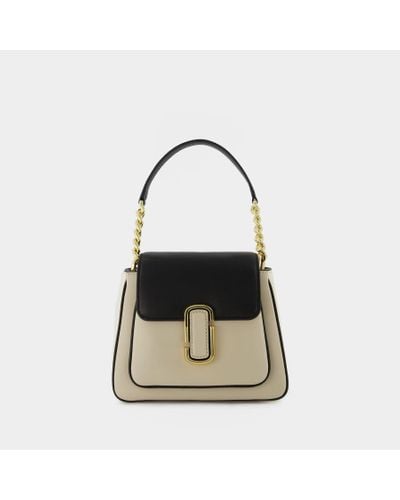 Marc Jacobs J Marc Mini Chain Handbag - - Greige Multi - Leather - Black
