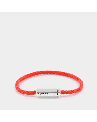 Le Gramme Nato 7g Cable Bracelet - Red