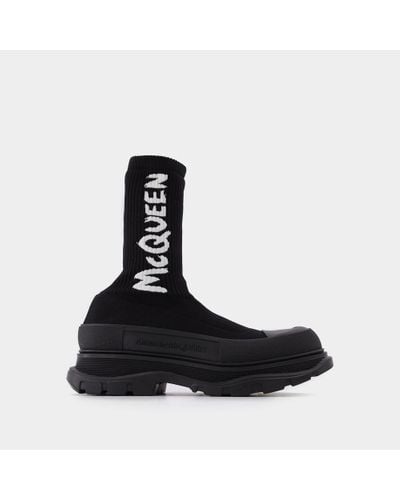 Alexander McQueen Sock Boots - Black