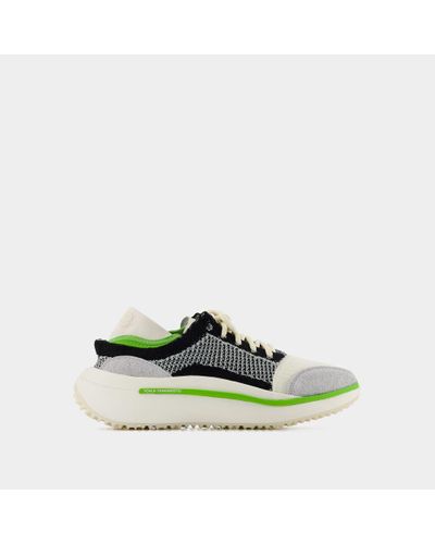 Y-3 Qisan Knit Trainers - Green