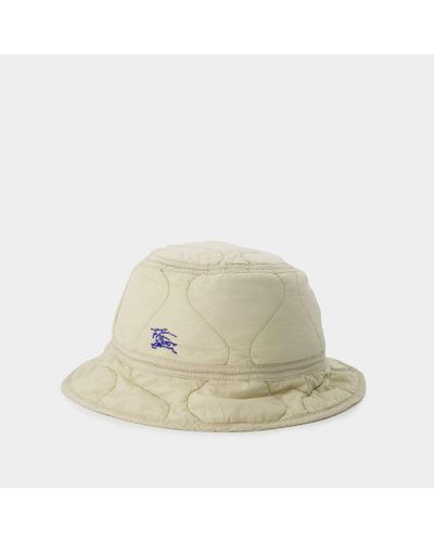 Burberry Quilted Bucket Hat - White