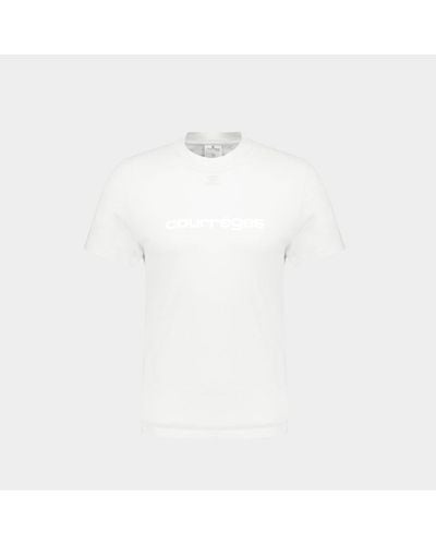 Courreges Classic Shell T-shirt - White