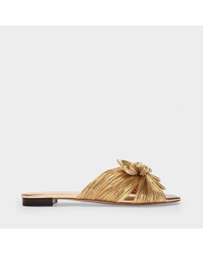 Loeffler Randall Daphne Knot Flat Sandals - Natural