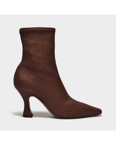 Neous Ran Stretch Ankle Boots - Brown