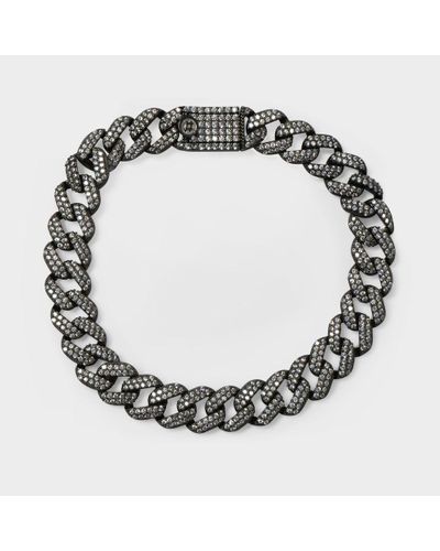 NUMBERING Pave Link Bracelet - Metallic