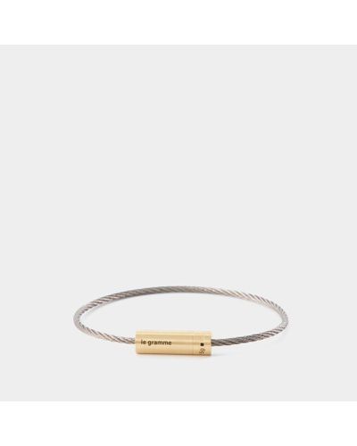 Le Gramme Cable Bracelet Le 6g - Metallic