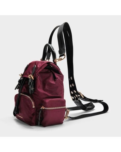 burgundy rucksack