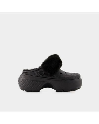 Crocs™ Stomp Lined Mules - Black