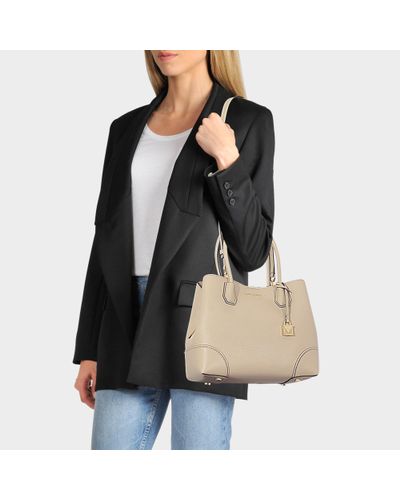 mercer gallery medium center zip tote powder blue